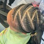 Kid's Braids w/ hair added ages 4-8