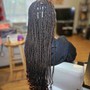 Senegalese boho knotless braids