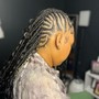 Stitched Braided ponytail