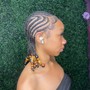 Small Tribal Cornrows Updo