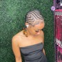 Small Tribal Cornrows Updo