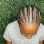 Men Individual box braids on natural hair