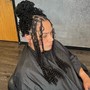 Traditional loc comb out