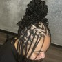 Traditional loc comb out