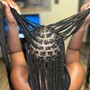 Half Bohemian Braids/ Half Sew in (Hair Included)