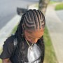 Half Bohemian Braids/ Half Sew in (Hair Included)