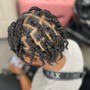 Natural 2strand Twists w/or w/o rubber band