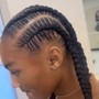 Two strand twist with added hair