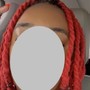 Ear to Shoulder Loc Re-twist (No Style)