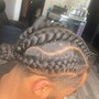 (1-6)Feed-in Braids w/o design