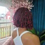 Crochet braids with prelooped hair