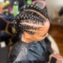 Feed-in braids/cornrows