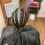 Large Cornrows, Single Braids, Single Twist, Flat twist