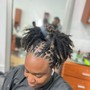 Loc Retwist Palm roll 1/2 head