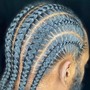 Men's Natural Cornrows, Box Braids or Twist