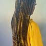 Smedium Knotless braids /box braid