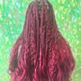 French curl braids medium mid back