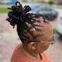 Instant Locs on Top Bun/ Undercut