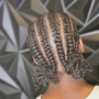 Creative cornrows braids