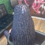 Large knotless box braids