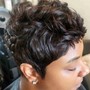 Natural hair flat twist