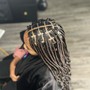 Kid’s Medium Knotless Braids W/ Hair Included (Color 1B,27&30)