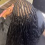 Half up and down Quick Weave