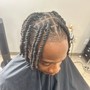 Loc retwist with double stranded twist