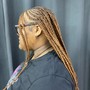 Medium Boho knotless box Braids