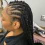 Meduim Knotless Braids