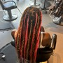 Medium knotless braids