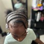 Kids Natural Hair Braids w/o Design