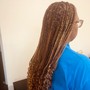 Boho braids butt length/ add to service