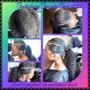 Quick Weave half up half down ponytail