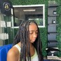 Large knotless braids