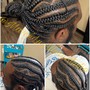 Designer Braids Male Bun