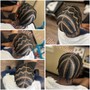 Designer Braids Male Bun