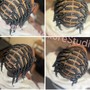 (Men) Two Strand Twist w/ extension added