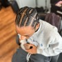 Extra small “Feed In ” Cornrows