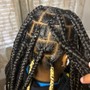 Large Bohemian Knotless Braids