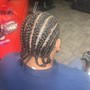 Natural Hair Box Braids (L)