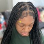 Cornrows small (butt length +$20) (straight back) w/knotless