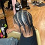 4 crisscross stitch braids