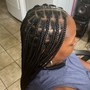 Med knotless Braids