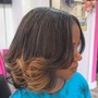 Updo frontal wig insall