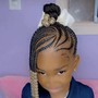 Braided ponytails