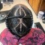 Foundation Cornrows for crochet / weave