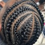 Feed In Braids With Box Braids (Small)