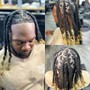 Mens Med Box Braids (plaits) (2 strands)