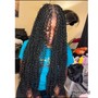 Boho braids with sew in weave